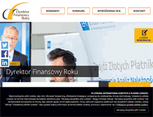 Tablet Screenshot of dyrektorfinansowyroku.pl